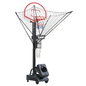 Mahkeme ekipmanları 110V 220V uzaktan kumanda hızı ayarlanabilir atış makinesi otomatik basketbol atış makinesi