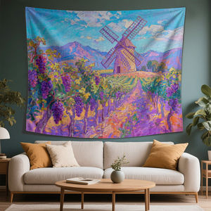 Vente en gros Tenture murale <span class=keywords><strong>Tapisserie</strong></span> personnalisée Affiche Taille Noir Décor Jeter Sequin Décoré Tissu Imprimé Décoration murale <span class=keywords><strong>Tapisserie</strong></span> - Product Image 4