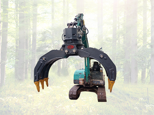 XUVOL <b>Construction</b> <b>Machinery</b> Parts Fit to 20t Excavator Log Wood Grapple 360 Degree Rotation Durable Stone Grapple - Product Image 2