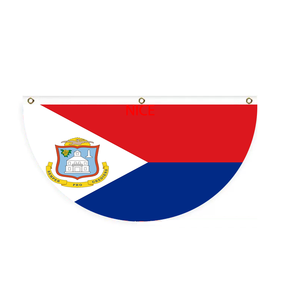 Bandera de las Islas Turquesas y Caicos, Bandera de Abanico Semicircular con Diseño Personalizado para el Hogar, Porche, Fiestas Deportivas, Cafetería, Bar, Reuniones al Aire Libre - Product Image 5
