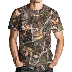 เสื้อยืดลำลองผู้ชาย Haochen ลายพรางใบไม้ ระบายอากาศได้ดี ทรงหลวม ผลิตจากโพลีเอสเตอร์ แขนสั้น เหมาะสำหรับใส่กลางแจ้งและในชีวิตประจำวัน - Product Image 5