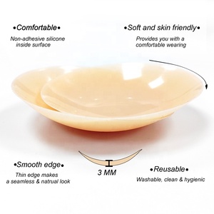 自粘硅胶奶头套奶头套乳头馅饼可重复使用批发奶头套 - Product Image 2