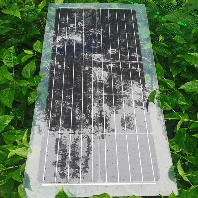 Panel Solar transparente, película semitransparente, 30W, 40W, 50W, 60W, 80W, 100W
