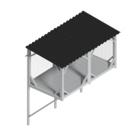 {US Ready Stock} Chat Catio Fenêtre Perchoir Grand Intérieur Chats Hamac Bain de Soleil Sieste Donnant sur Fenêtre en Bois Plastique Métal