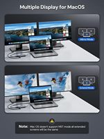 Hub USB-C DockteckExpand 5-en-1 avec adaptateur double HDMI et ports USB 3.0 pour ordinateurs portables et tablettes