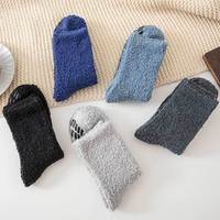 Nouveau Mode Hiver Chaud Doux Chaussettes Épaisseur Crew Fuzzy Fluffy Plancher Chaussettes Hommes