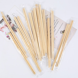 Palillos Desechables de Bambú Gruesos, Envasados Individualmente, Vajilla para el Hogar y Restaurantes, Cubiertos de Longitud Extendida - Product Image 1