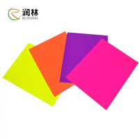 Papier cartonné coloré-Décorations de fête au néon Glow In The Dark Papers DIY Dance Floor Fluorescent Black Light UV Reactive