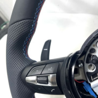 Pour BMW F10 F11 F15 F18 F20 F23 F25 F30 F32 F35 F40 F80 E84 E87 E90 E92 E93 Volant en cuir Accessoires de voiture