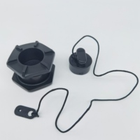 Valve de vidange hexagonale en PVC robuste de 24 mm pour bateau, kayak, canoë gonflable – Pièce de rechange pour le surf