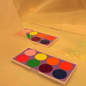 Maquillage cosmétique fard à paupières 8 couleurs à base d'huile uv néon Visage <span class=keywords><strong>palette</strong></span> de <span class=keywords><strong>Peinture</strong></span> Pour Les Enfants et Les Adultes - Product Image 3