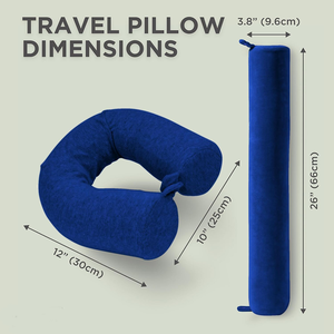 Almohada de Viaje de Espuma Viscoelástica <span class=keywords><strong>al</strong></span> por Mayor para Aviones, Soporte Ajustable y Flexible para el <span class=keywords><strong>Cuello</strong></span>, Almohada para Dormir - Product Image 2