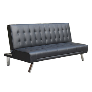 Nuovo Design Divano <span class=keywords><strong>Letto</strong></span> Moderno in Ecopelle Nera Pieghevole a 3 Posti per Appartamento e Soggiorno in Offerta - Product Image 3