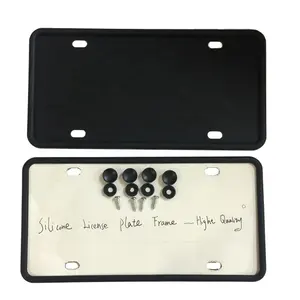Automotive Parts With Mounting Accessories Silicone License Plate Frame