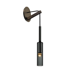 Lampe murale de chevet de style nordique moderne minimaliste, design tendance tout en cuivre avec cristal pour mur d'arrière-plan de télévision - Product Image 5