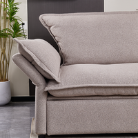 Sofa Recliner Kain 3 Dudukan Grosir, Sofa Santai Modern dengan Sandaran Empuk dan Pijakan Kaki, Langsung dari Pabrik, Perabot Ruang Tamu Rumah