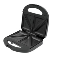 Machine à panini sandwich Machine à fromage grillé Surface de cuisson antiadhésive, 2 tranches, 750 watts, acier inoxydable