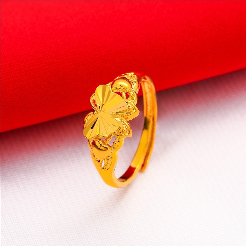 Bague blanche pour femme, taille 5, ouverture ajustable