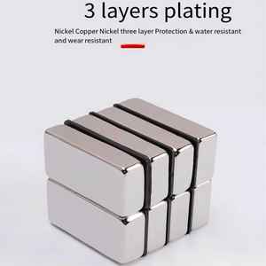 N52 כיתה ניאודימיום מגנטים חזק בלוקים מגנטי זווית מלבני 50 x50 40 x20x10 50x20x5mm 25x8x2mm 70 neodm מגנטים קבועים - Product Image 5