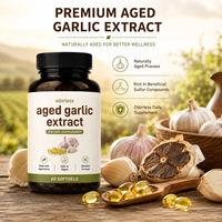 Complément alimentaire pour la santé cardiaque et le bien-être cardiovasculaire à base d'extrait d'ail vieilli, 60 gélules souples, marque privée, OEM ODM