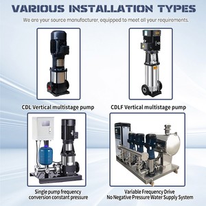 75kw High Multistage Centrifugal <b>Pump</b> CDL Iron Stainless Steel Vertical Booster <b>Pump</b> for System Water Supply - Product Image 3