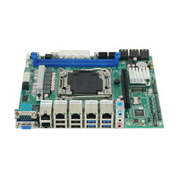 Placa Base Industrial Mini ATX C612Np OEM ODM DIY Xeon E5 V3/V4 10 Bahías NAS 6*2.5G 10*SATA LGA2011 DDR4 M.2 NVMe ECC X99