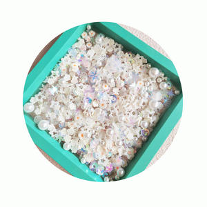 500 fette di fiori miste g/lotto perle glitter argilla polimerica spruzzi per ripieno di melma artigianato fai da te piccolo Klei di plastica carino - Product Image 2