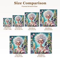 Tendance actuelle : Kit de peinture 5D perlée DIY avec personnages de dessins animés pour décoration murale intérieure (produits de dropshipping)