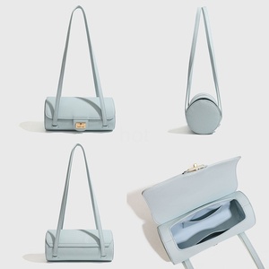 Sacs à main de luxe <span class=keywords><strong>pour</strong></span> femmes, tendance 2026, <span class=keywords><strong>sac</strong></span> cylindrique à <span class=keywords><strong>bandoulière</strong></span> <span class=keywords><strong>pour</strong></span> femmes, mini <span class=keywords><strong>sac</strong></span> à main en cuir PU avec fermoir - Product Image 5