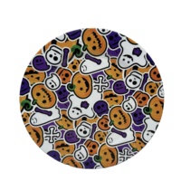 Assiettes de présentation réutilisables pour mariage, décoration de mariage, assiettes en plastique pour Halloween