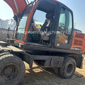Excavadora Usada de Alta Calidad, Excavadora de Ruedas Original Doosan Dx150w-9 en Buenas Condiciones, Excavadora con Neumáticos de Goma Usados en Venta - Product Image 1