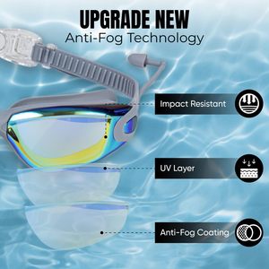 <span class=keywords><strong>Gafas</strong></span> <span class=keywords><strong>de</strong></span> Natación <span class=keywords><strong>de</strong></span> Silicona Profesionales con Lentes <span class=keywords><strong>de</strong></span> PC Antivaho, <span class=keywords><strong>Precio</strong></span> al por Mayor, <span class=keywords><strong>Gafas</strong></span> <span class=keywords><strong>de</strong></span> <span class=keywords><strong>Buceo</strong></span> para Hombre, Tapones para los Oídos, Talla Adulto - Product Image 2