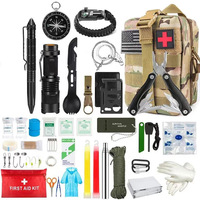 Ensemble d'outils de camping multifonctionnels de qualité supérieure, équipement de survie, fournitures de voyage portables pour la randonnée, l'escalade et la nature sauvage