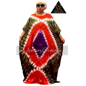 Elegante bohemio floral rayón caftán vestido al por mayor joven casual fiesta desgaste mano bloque impreso encaje más ODM trabajo lavable - Product Image 2