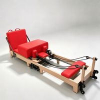 Machine de Pilates pliable en bois de chêne massif de qualité supérieure, portable et réglable, pour studio de Pilates, fitness et bien-être, garantie 10 ans