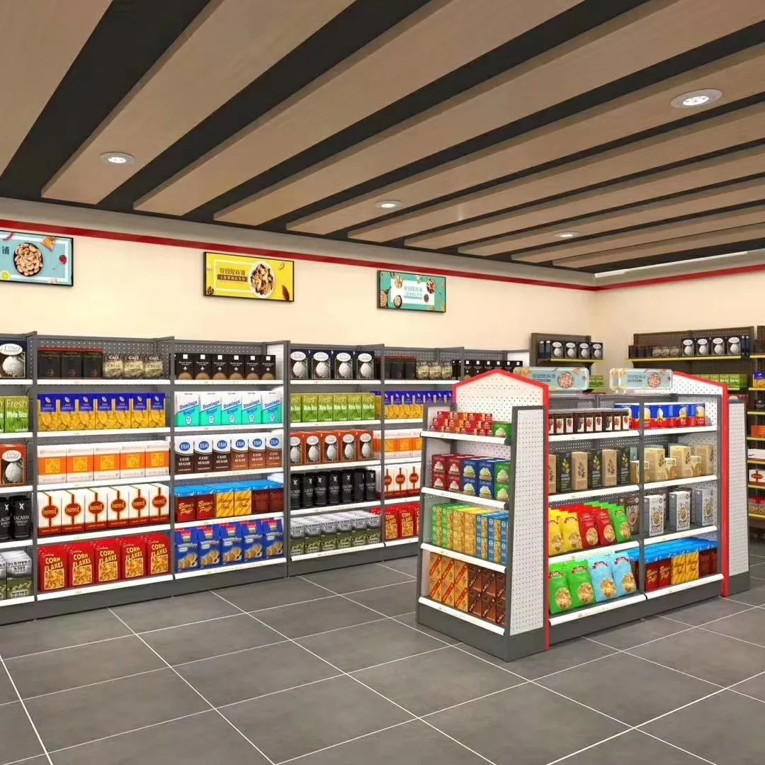 Estantes de exhibición para tienda, equipo de supermercado, nuevo diseño, 2022