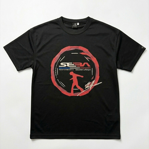 Nueva Llegada, Camiseta Deportiva <span class=keywords><strong>SEBA</strong></span> con Estampado, Cuello Redondo, Negra, Transpirable y Cómoda, Viscosa/Poliéster, Corte Regular, Verano - Product Image 1