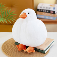 Peluche Canard Kawaii, Jouet en Peluche Canard Blanc Réaliste, Poupée Animale en Peluche, Compagnon Réconfortant Canard de Dessin Animé pour Enfants, Cadeau