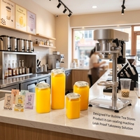 Grande boîte transparente en PET sans BPA avec couvercle à clip en aluminium pour café froid, jus, soda et autres boissons
