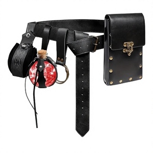 Sac de téléphone Steampunk pour site indépendant, sac médiéval, ceinture, costume de jeu de rôle Renaissance pour hommes adultes - Product Image 1