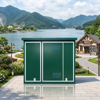 Poste de transformateur compact extérieur de type boîtier, trois postes de commutation 10kV 0.4kV intégrés, station de recharge VE, ferme solaire photovoltaïque CE