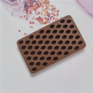 55 cavitiy cà phê đậu sô cô la Silicone khuôn công cụ sáp tan chảy bánh fondant Sugarcraft Kẹo Jelly Mousse bánh Băng Khuôn nướng - Product Image 6