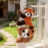 Peluche Chien Série Mignonne Hug, Petit Raton Laveur, Lion, Panda Magnétique, Renard en Polyester et Coton PP, Unisexe, 31-50cm, 14+ Ans
