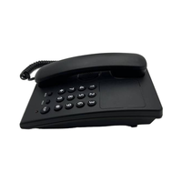 Téléphone de bureau filaire multifonctionnel PEAKSOUND P-511B pour hôtel, noir, ABS, recomposition, garantie 1 an