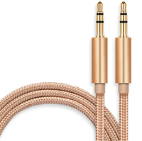 Câble Audio d'écoute mâle à mâle de 3.5MM, câble de téléphone, haut-parleur de voiture MP4, écouteurs, câbles Audio AUX