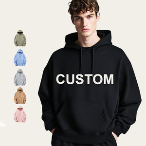 Sweat-shirts unisexes surdimensionnés personnalisables de 450 g, 100 % coton, qualité supérieure, épaules tombantes, style sport décontracté, impression brodée 3D - Product Image 4