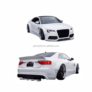 Per <span class=keywords><strong>Audi</strong></span> <span class=keywords><strong>A5</strong></span> S5 Upgrade LB Style Wide Body Kit parafango diffusore anteriore lato lato posteriore diffusore bagagliaio Spoiler posteriore alettone paraurti - Product Image 4