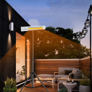 Calentador Eléctrico de Fibra de Carbono con Infrarrojos Lejanos PTC de 1500W/1800W para Exteriores, con Iluminación, Protección contra Sobrecalentamiento, Eficiencia Clase A++, 800-899 m² - Product Image 1