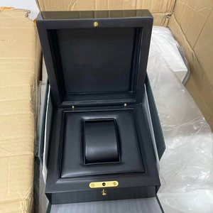 Caja de Reloj de Madera de Marca Directa de Fábrica, Caja de Almacenamiento de Relojes con Forro de PU Negro, con Accesorios, Logotipo Personalizado, Empaque de Reloj de Lujo - Product Image 6