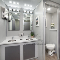 Salle de bain mobile personnalisée de haute qualité, toilettes portables, remorque de salle de bain, toilettes de luxe